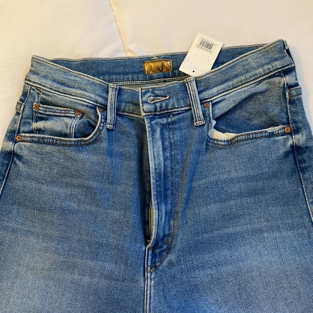 Mother the Rider Ripped High Rise Ankle Jeans. Straight leg. Sz: 30 - Picture 6 of 14